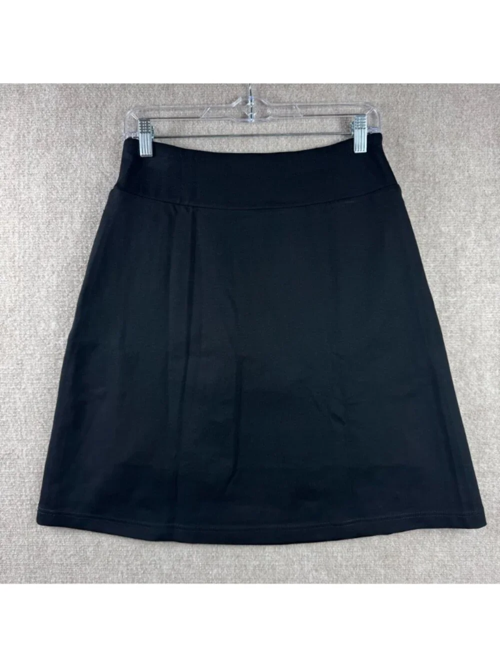 Betabrand A-Line Ponte Skirt Skort Black XS S Pockets Athleisure Work Wear Golf